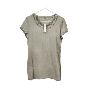 Saga Women's Cotton Blend Peasant Style Fitted Tee